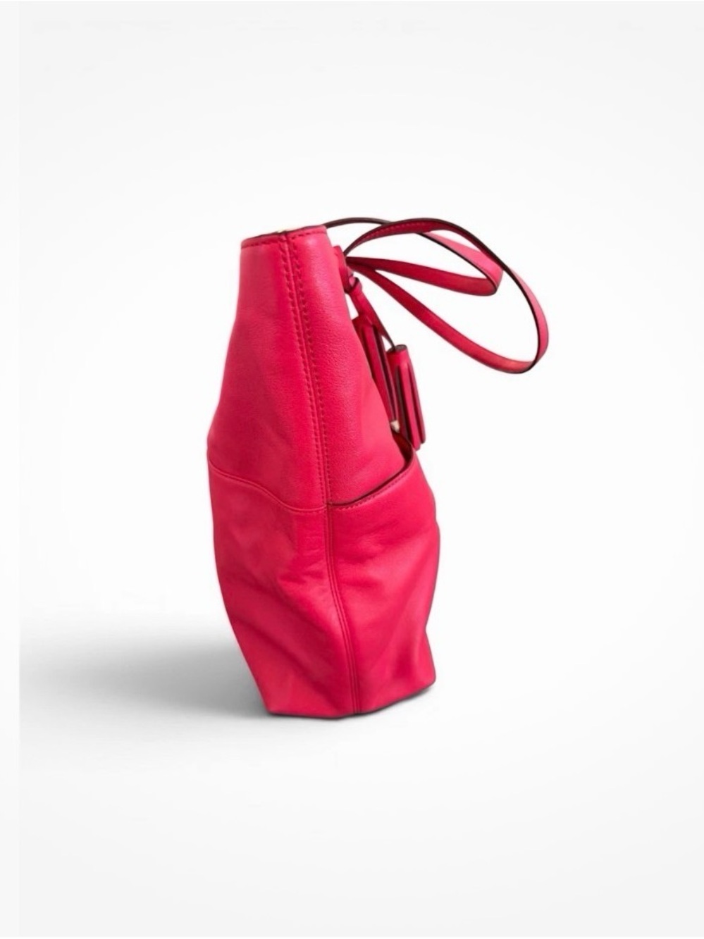 Coach Legacy Turn Lock Pocket Raspberry Tote F1393 In Buttery Luxurious Leather - Picture 13 of 15